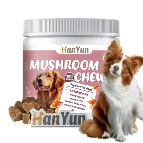 Pet Mushroom Chews Factory - OEM ODM Mushroom Soft Chews Enhance Immune Functions Virus Fight