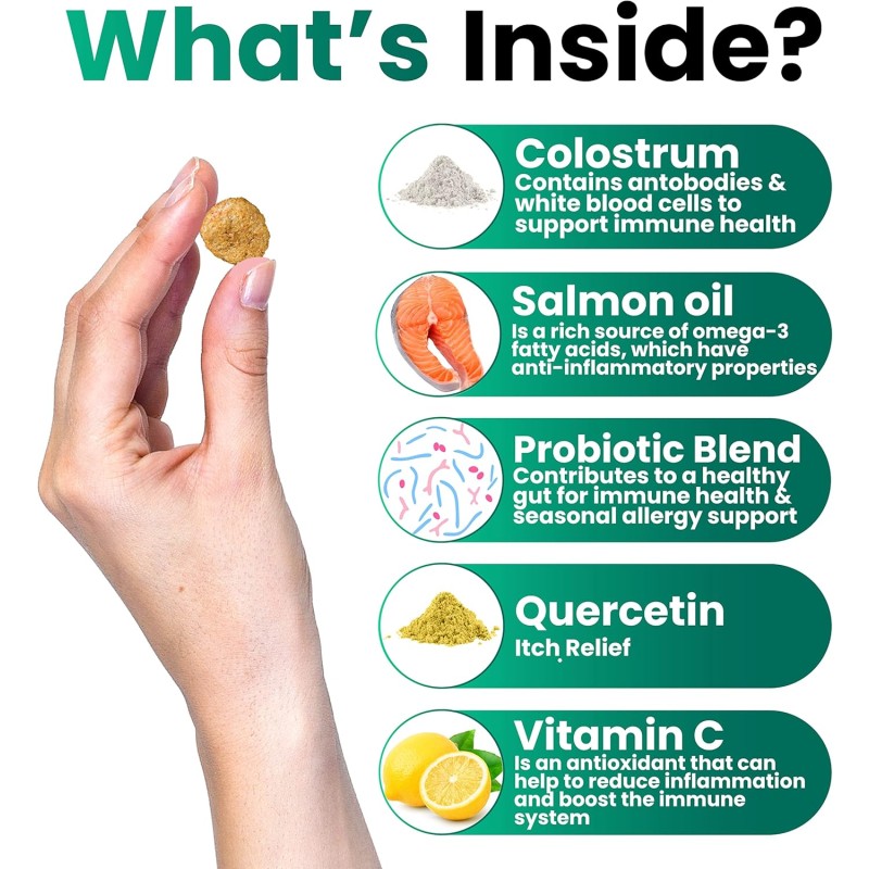 Pet Allergy Chews Factory - OEM Dog Allergy Chews Immune Bites Hot Spots Itch Relief Salmon Oil