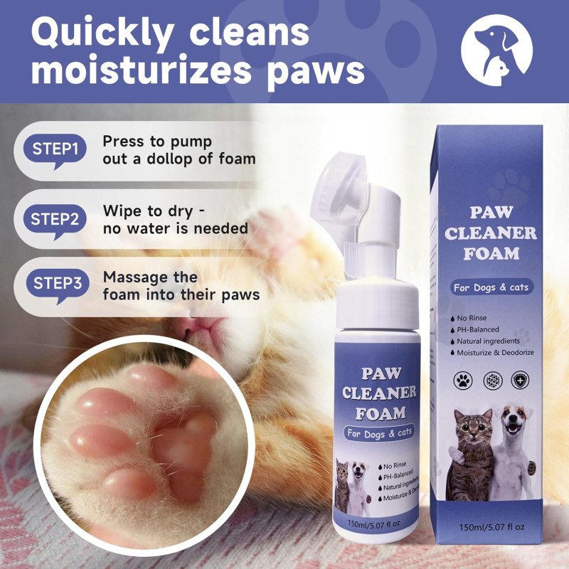 Pet Paw Cleaner Factory - OEM ODM Custom Wholesale Price Paw Cleaner Foam Anti Bacteria Moisture