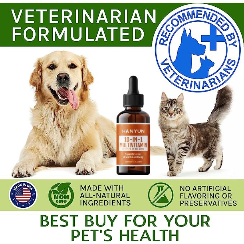 Pet Liquid Multivitamins Factory - Pet 10 in 1 Multivitamins Liquid Food Dropper Digestion Immune