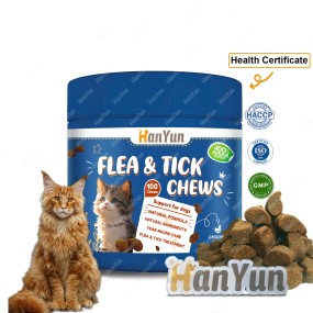 Pet Flea Treatment Factory - OEM ODM 60 Count Flea Tick Treatment Soft Chews Itchy Skin Relief