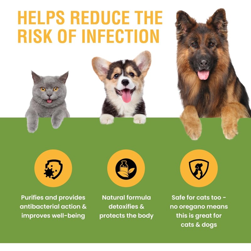 Pet Liquid Herbal Manufacturer - OEM Pets Liquid Herbal Supplement Intestinal Defense Cleans Toxins