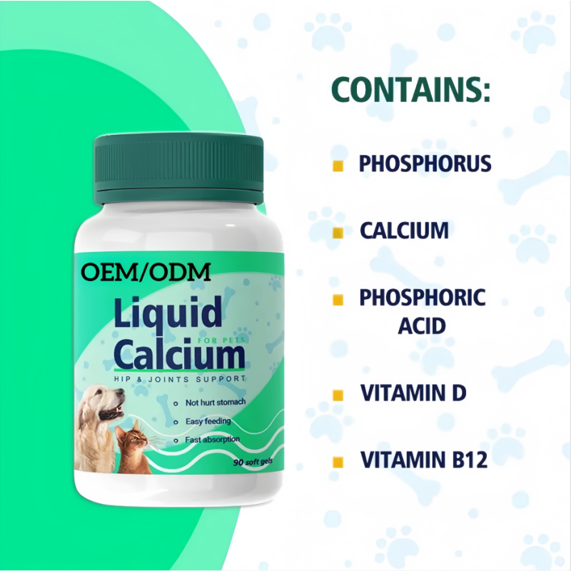 Pet Calcium Supplement Supplier - Wholesale Price Custom Private Label Liquid Calcium Softgels