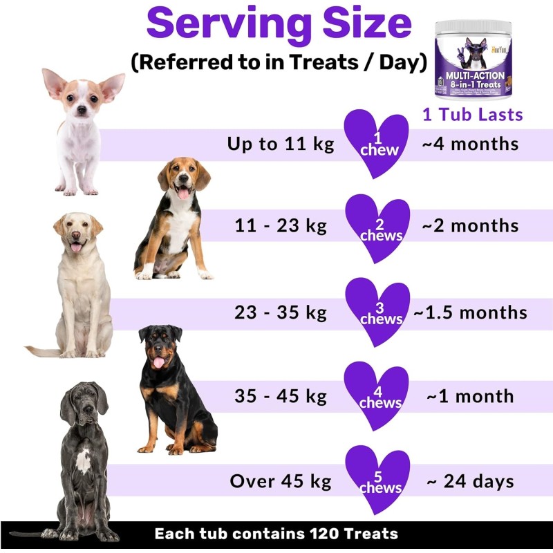 Pet Multivitamin Manufacturer - Private Label 8-in-1 Multivitamin 120 Chewable Tablets Health Care