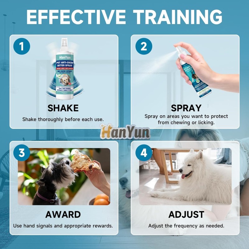 Pet Training Spray Manufacturer - No Chew Bitter Apple Spray Stop Chewing Licking Furniture