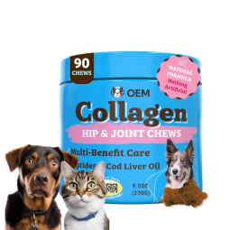 Pet Collagen Supplement Supplier - OEM ODM Collagen Soft Chews Joint Health Mobility Skin Elasticity
