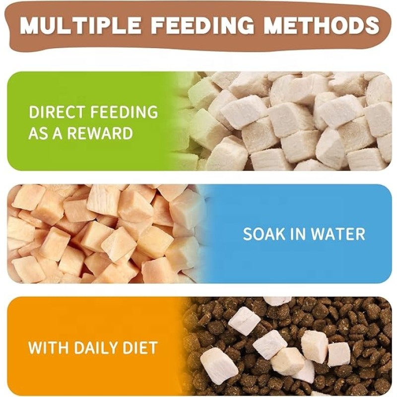 Pet Freeze Dried Treats Manufacturer - Wholesale Freeze Dried Raw Chicken Cube High-Protein