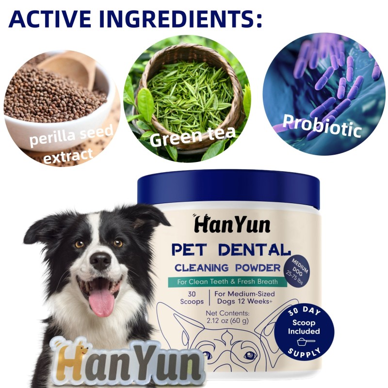 Pet Dental Powder Factory - OEM ODM Dental Powder Oral Care Supplement Fresh Breath Teeth Cleaning