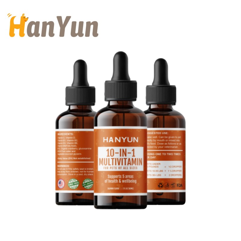 Pet Liquid Multivitamins Factory - Pet 10 in 1 Multivitamins Liquid Food Dropper Digestion Immune