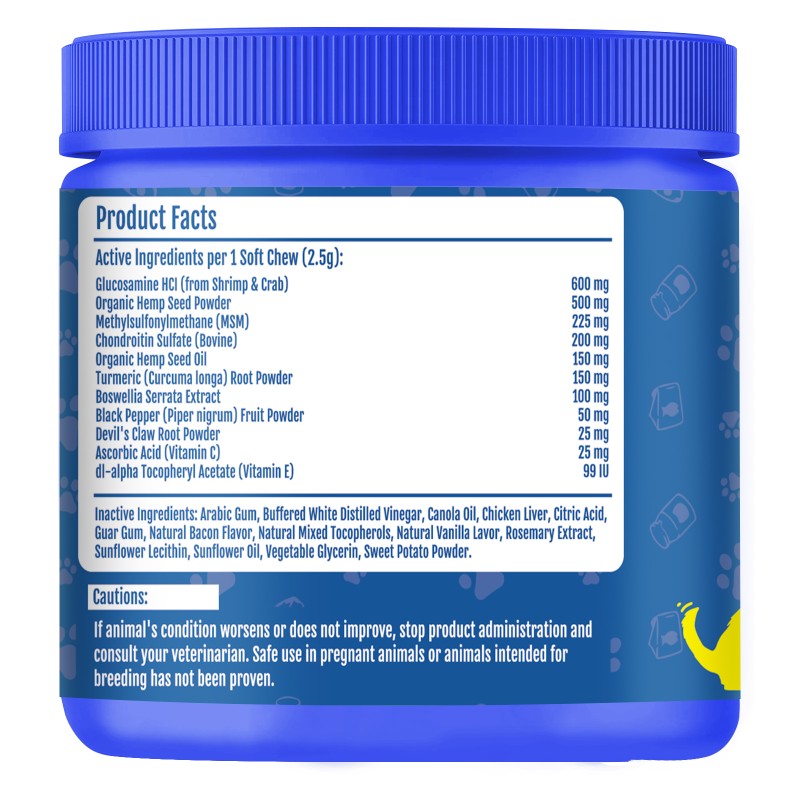 Pet Joint Supplement Factory - Hanyun Free Sample Hip Joint Supplement Anti Inflammatory Support