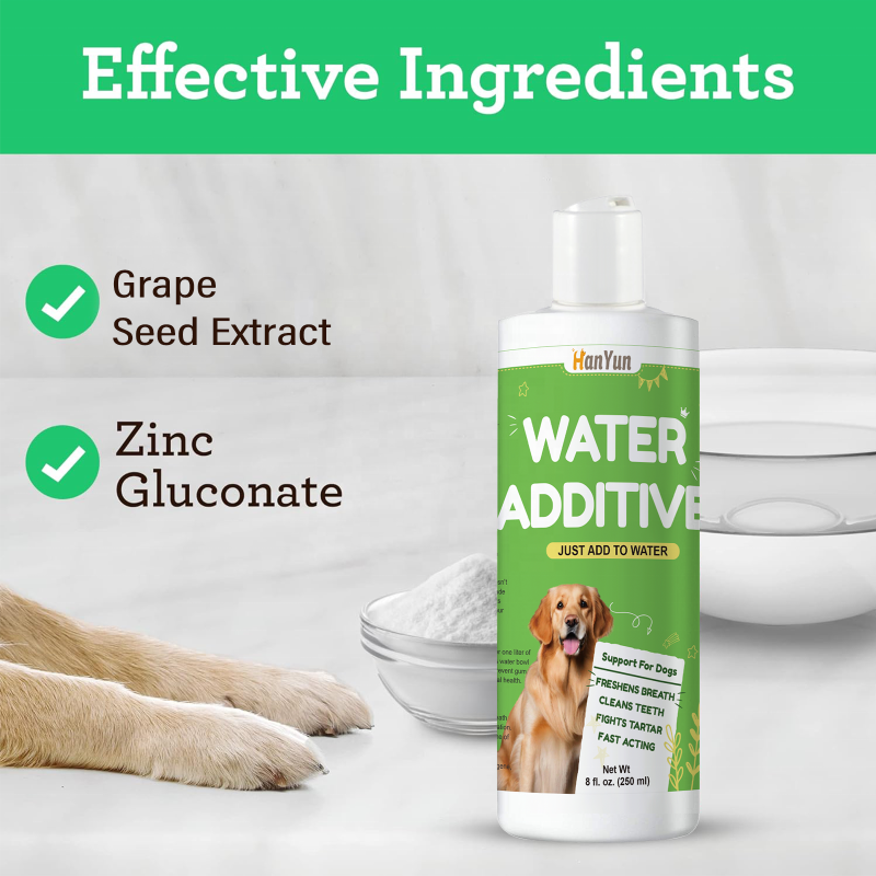 Pet Dental Water Factory - Hanyun Private Label Dental Water for Dogs Cats Mouth Wash Healthy