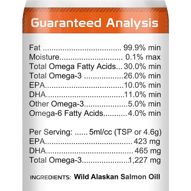 Pet Fish Oil Manufacturer - Wild Alaskan Salmon Oil 100% Pure Liquid Food Skin Coat Joints