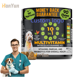 Pet Multivitamin Supplier - 90 Immunity Digestion Joint Heart Support 15 in 1 Multivitamin Chew