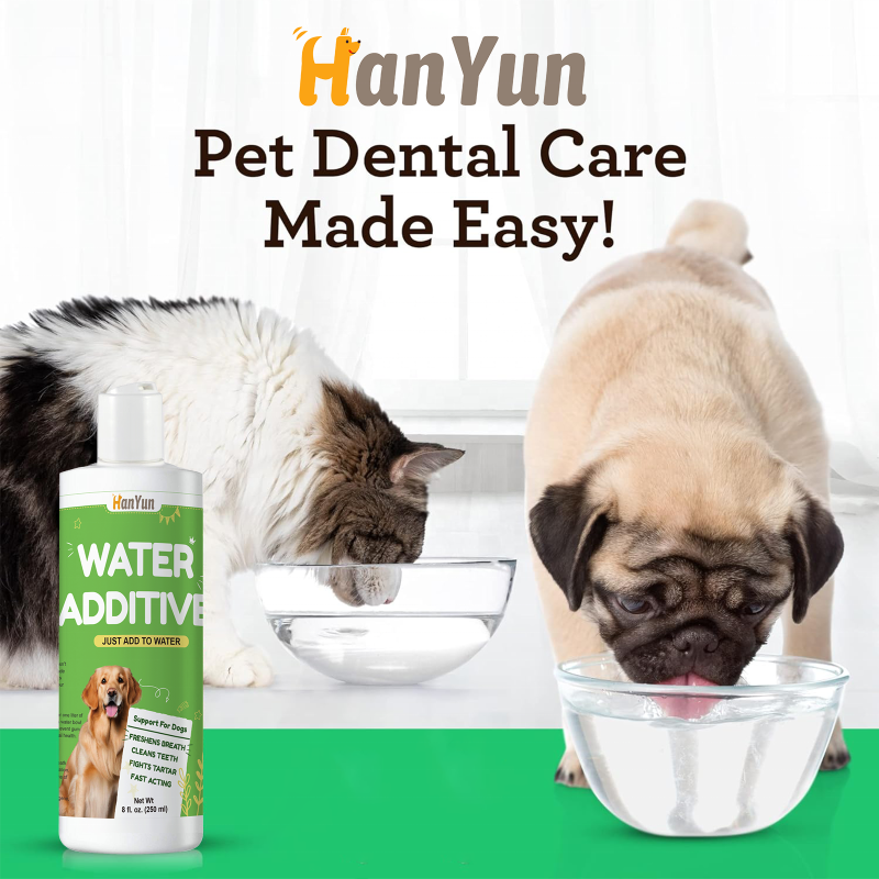 Pet Dental Water Factory - Hanyun Private Label Dental Water for Dogs Cats Mouth Wash Healthy