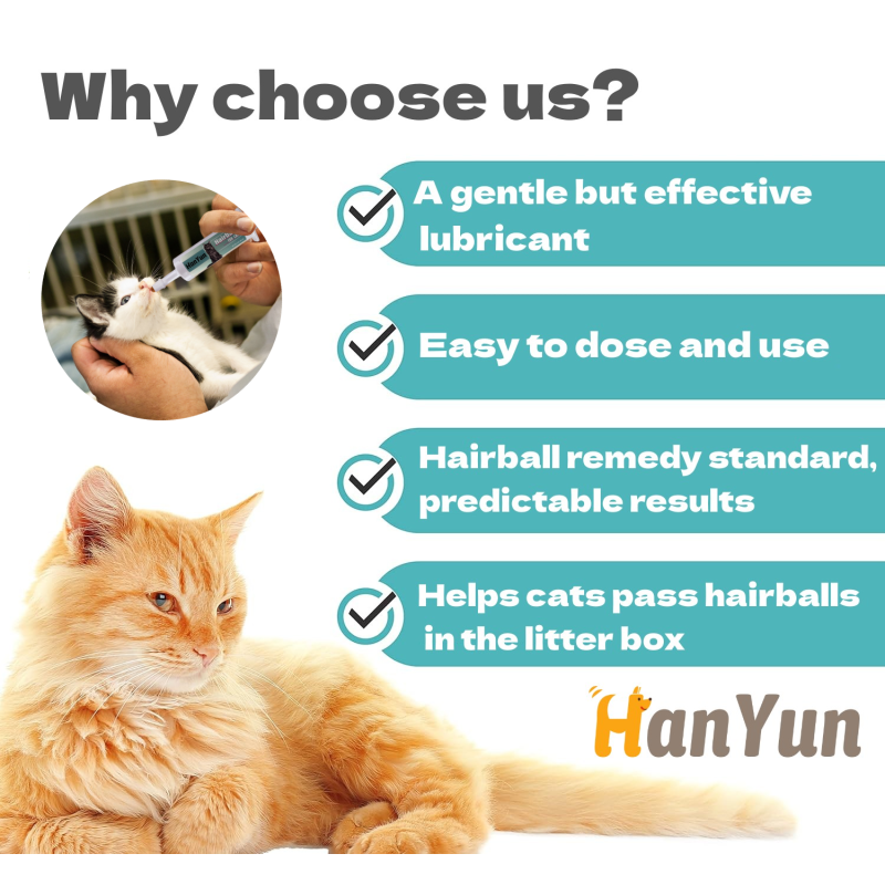Pet Hairball Gel Factory - Pet Hairball Control Gel for Cat Promote Digestion Relief Hairballs