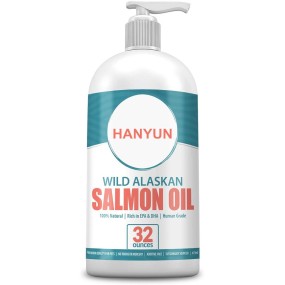 Pet Liquid Supplement Factory - Pure Wild Alaskan Salmon Oil Liquid EPA DHA Immune Heart Joint