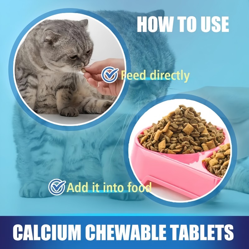 Pet Calcium Tablets Manufacturer - Factory Wholesale Price Chewable Calcium Supplement for Dogs Cats