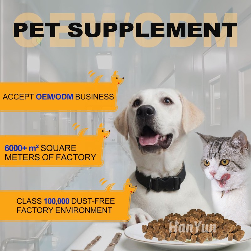 Pet Hairball Control Manufacturer - Hanyun OEM ODM Hairball Control Chews for Cats Skin Coat