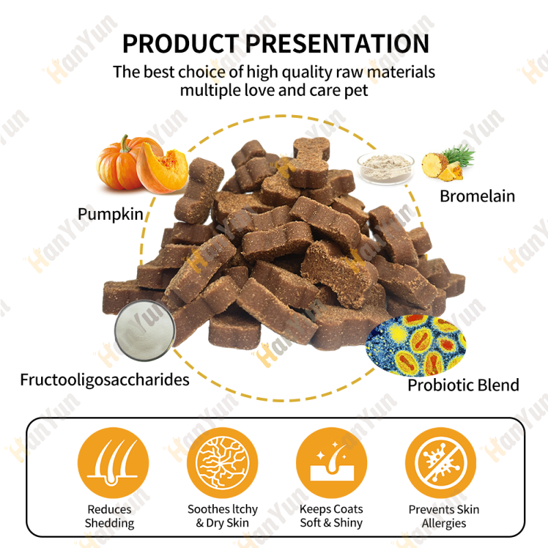 Pet Omega Treats Supplier - Pet Supplements Factory Omega Treats Skin Coat Rich EPA DHA