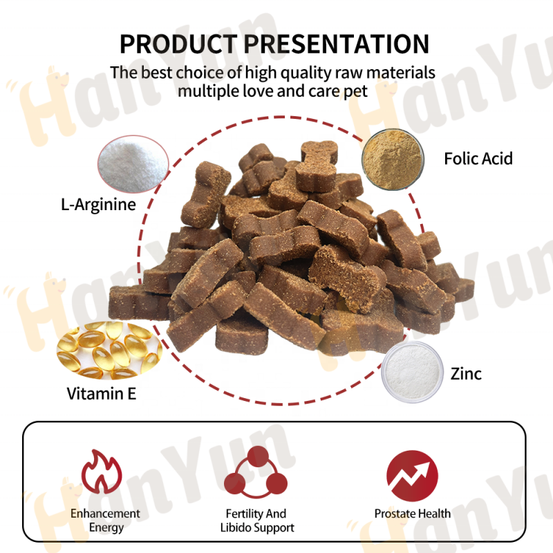 Pet Breeding Supplement Supplier - HANYUN OEM ODM Stud Dog Soft Chews Stamina Fertility Support