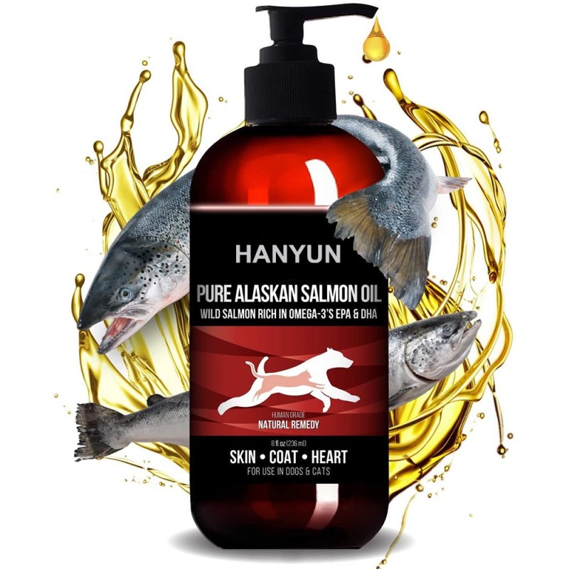 Pet Salmon Oil Supplier - Hanyun Large 32oz Salmon Oil 100% Pure Norwegian Joints Skin Coat
