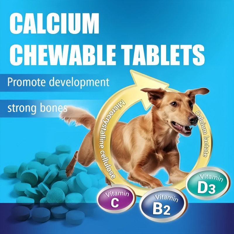 Pet Calcium Tablets Manufacturer - Factory Wholesale Price Chewable Calcium Supplement for Dogs Cats