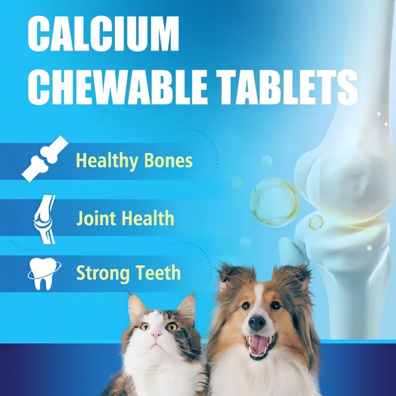 Pet Calcium Tablets Manufacturer - Factory Wholesale Price Chewable Calcium Supplement for Dogs Cats