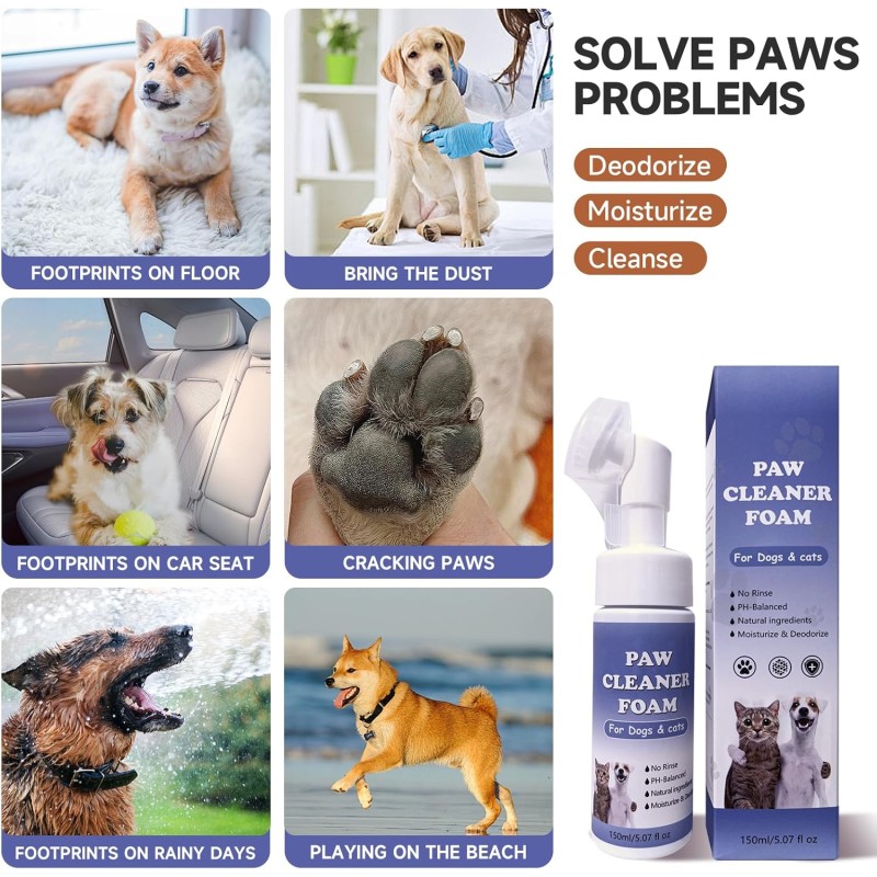 Pet Paw Cleaner Factory - OEM ODM Custom Wholesale Price Paw Cleaner Foam Anti Bacteria Moisture