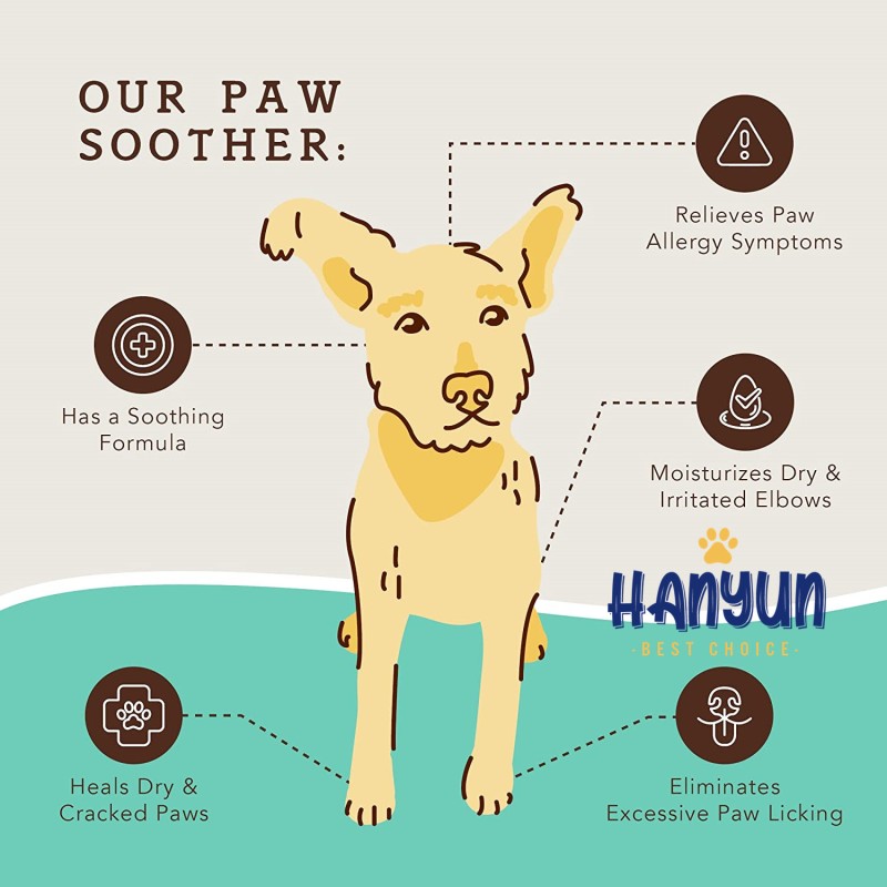 Pet Paw Balm Supplier - Paw Soother Stick 2oz Natural Organic Healing Paw Pad Balm for Pets