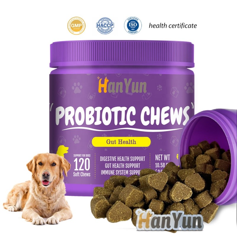 Pet Probiotic Chews Supplier - Wholesale Private Custom Probiotics Soft Chews Digestive Immune