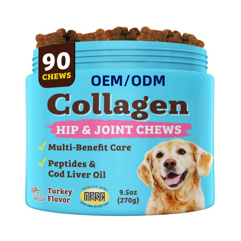 Pet Collagen Chews Manufacturer - HANYUN OEM ODM Multi Collagen Soft Chews for Dogs Supplement
