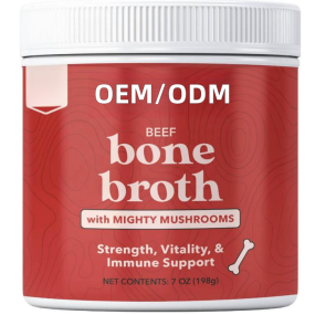 Pet Bone Broth Supplier - OEM ODM Beef Bone Broth High Protein Collagen Enhanced Mushroom