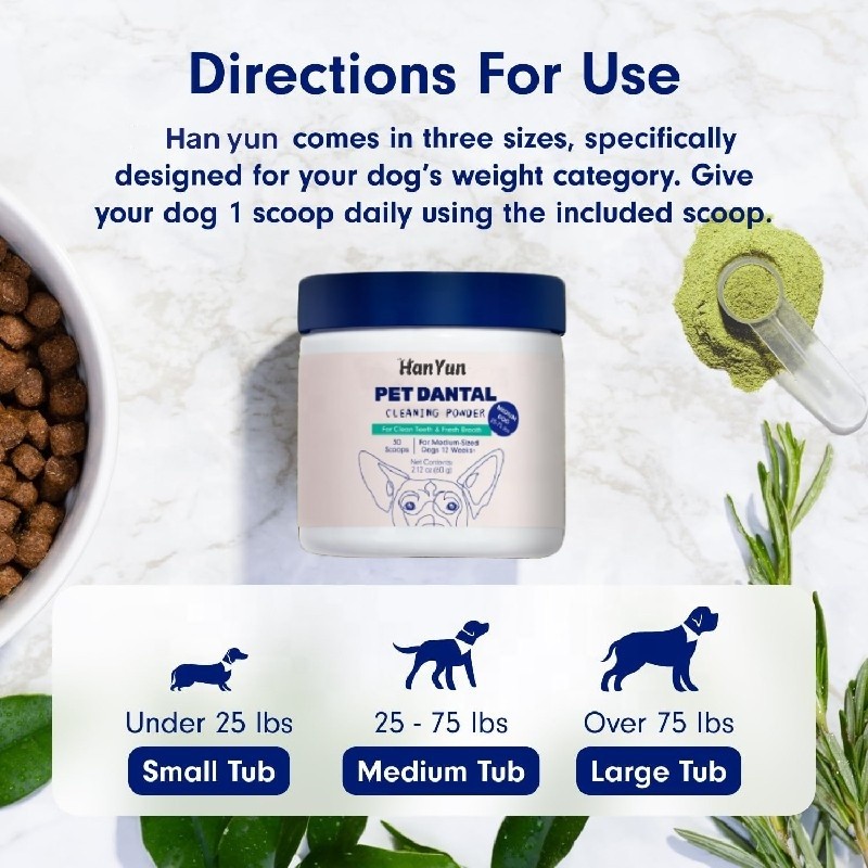 Pet Teeth Cleaning Manufacturer - Teeth Cleaning Powder for Dogs Dental Powder Breath Freshener