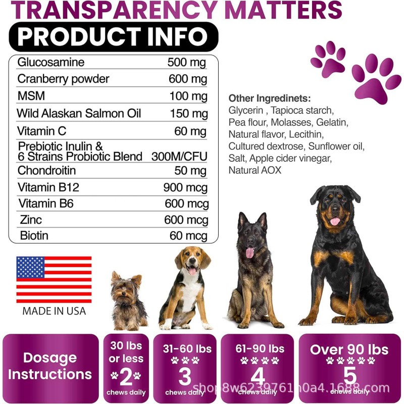 Dog Multivitamin Manufacturer - OEM Glucosamine Chondroitin MSM Powder