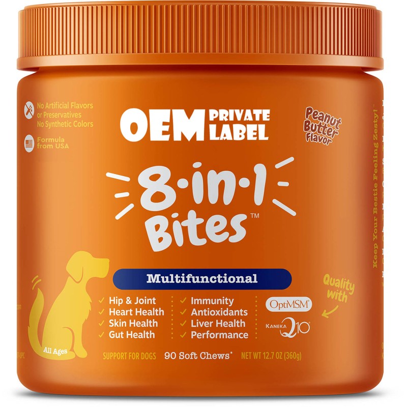 Pet Supplements Factory - OEM Multivitamin Probiotics Soft Chews
