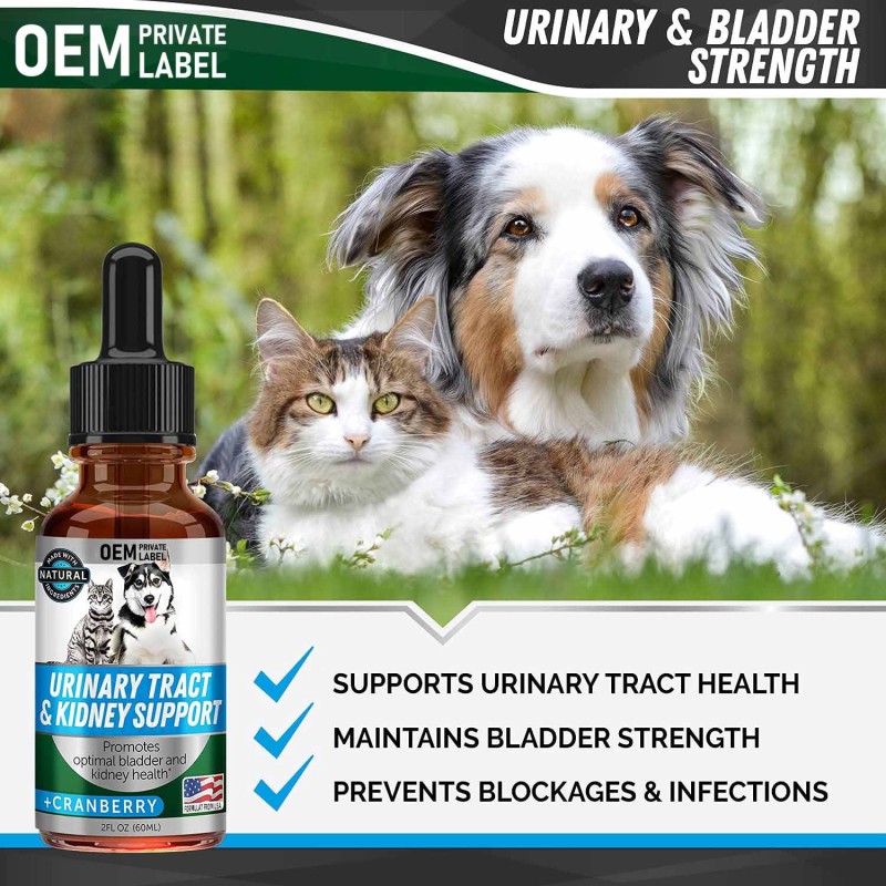 Pet Bladder Drops Factory - Custom OEM ODM Urinary Tract Kidney Support