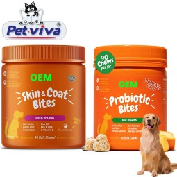 Dog Supplements Manufacturer - Custom Fish Oil Vitamin C Probiotic Bites