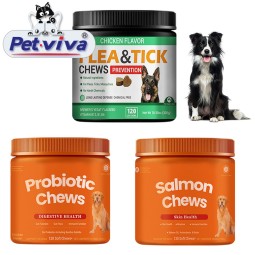 Dog Probiotics Manufacturer - OEM Skin Gut Health Salmon Oil Chews