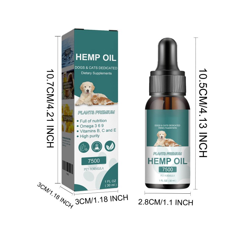 Pet Hemp Oil Factory - Custom Omega 3 6 9 Anxiety Relief Drops