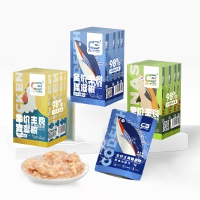 Pet Wet Food Supplier - Peptido Full Price Staple Food Cat Wet Food Bag 100g Fish Chicken