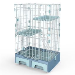 Cat Castle House Supplier - Custom Breathable Plastic Cat Cage