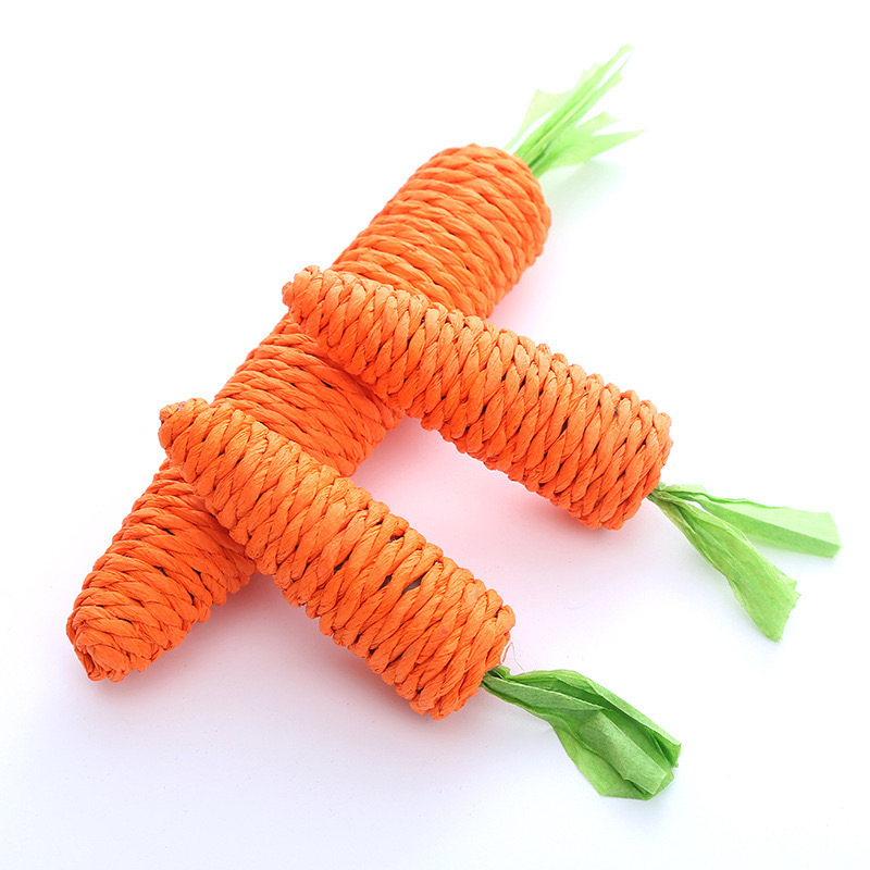 Pet Cat Toy Supplier - OEM Eco-Friendly Carrot Squeak Interactive