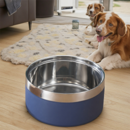 Pet Bowl Supplier - Custom Double Layer Stainless Steel Drink Bowl