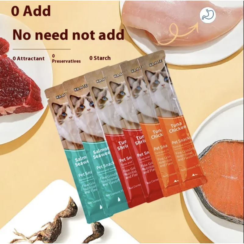 Cat Treats Factory - OEM Organic Meat-Based Wet Food Bars