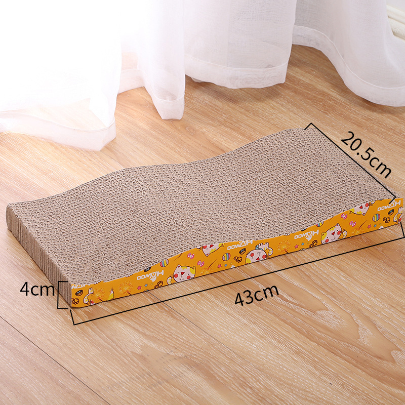 Cat Scratching Board Manufacturer - OEM Corrugated Paper Wave Pattern