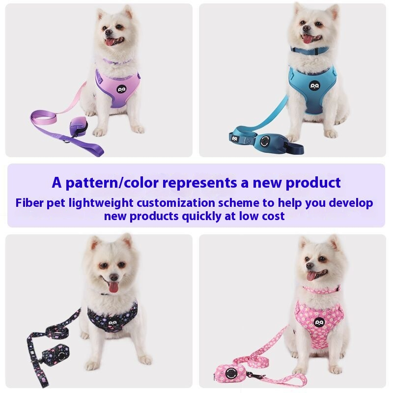 Pet Harness Set Factory - OEM Reflective Nylon Leash Collar Set