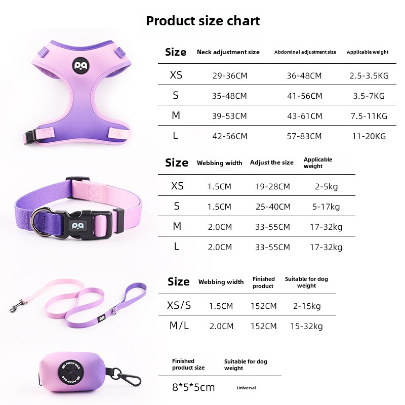 Pet Harness Set Factory - OEM Reflective Nylon Leash Collar Set