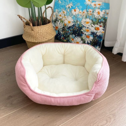 Pet Bed Supplier - OEM High-Density Corduroy Deep Sleeping Nest