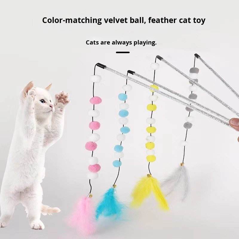 Cat Teaser Wand Manufacturer - OEM Magic Wand Fur Ball String Toy