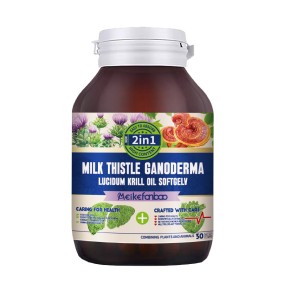Milk Thistle Krill Oil Softgel Manufacturer - OEM Custom Ganoderma Supplement